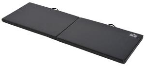 HOMCOM Tapet de Gimnastică Pliabil, Tapet Fitness Gros de 5 cm și Antialunecare, 180x60x5 cm, Negru | Aosom Romania