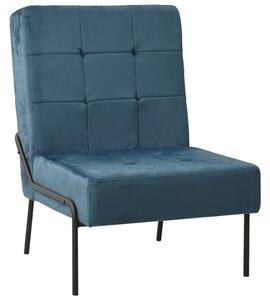 Scaun de relaxare, albastru, 65x79x87 cm, catifea