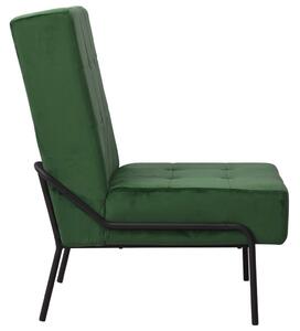 Scaun de relaxare, verde închis, 65x79x87 cm, catifea