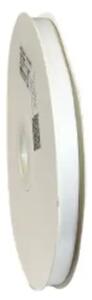 Panglica Dublu Satinata Alba 9 mm, 91 m