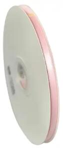 Panglica Dublu Satinata Roz Pal 6 mm, 91 m