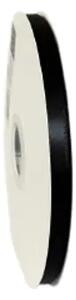 Panglica Dublu Satinata Neagra 9 mm, satin 91 m