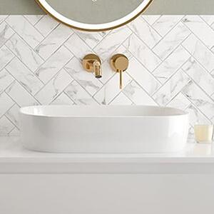 Oltens Jurong lavoar 54x36 cm ovale de blat alb luciu 40304000