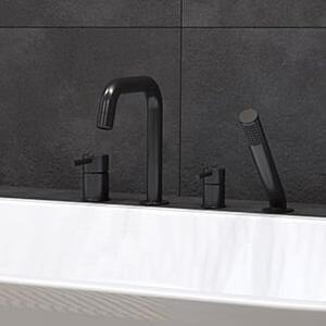 Oltens Molle baterie cadă-duș cadă negru mat 34200300