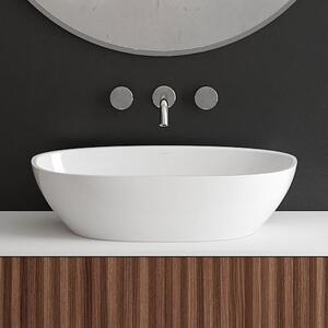 Ksuro 01 lavoar 60x36 cm ovale de blat alb luciu 20001000