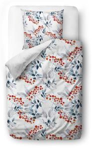 Lenjerie de pat albă din bumbac satinat pentru o persoană 135x200 cm Rowan Pattern - Butter Kings