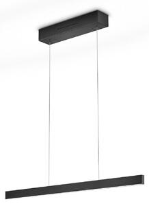 Knapstein Lampă suspendată LED LINDA-72, negru, lungime 72 cm, comandă prin gesturi, reglabil, Negru, Camera de zi / sufragerie, Aluminiu, Modern