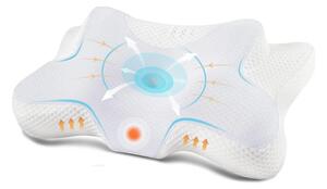 Cervi-San RELAX WHITE , pernă ortopedică pentru toate pozițiile de dormit, ameliorează durerile cervicale, oferă relaxare