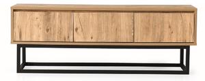 Comodă TV cu aspect de lemn de pin Kalune Design Tilsim, lungime 140 cm, natural