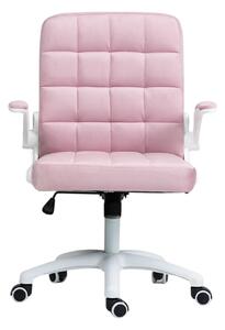 Scaun birou, SIB 025, Catifea, Roz