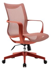 SIHOO M77 Scaun ergonomic, design dintr-o bucata, pivotant, reglare pe inaltime, mecanism inclinare/blocare, Full Mesh, Rosu