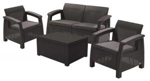 Set mobilier de gradina Corfu II DUO BOX Grafit/ Gri- rece