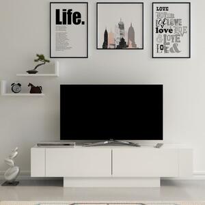 Set TV alb 150x42 cm Matera – Zena Home
