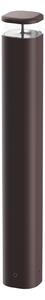 Flos Architectural FLOS Pointbreak Bollard 2, 2.700K maro închis 90cm, Maro / Rugină, Metal, Design