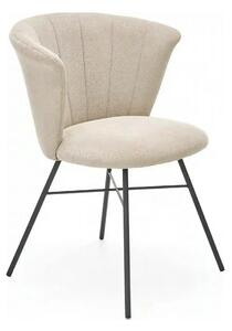 Scaun K459, bej/negru, stofa clasica/otel, 60x59x79 cm