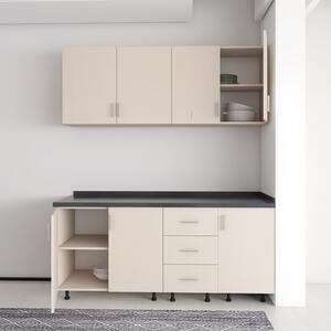 Set Bucatarie Laura 160 cm, Culoarea CASMIR, Pal 18mm, Blat Termorezistent