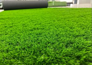 Gazon Iarba Artificiala,Model Premium Terasa Balcon Loc de joaca, Model Harper 40 mm inaltime fir, Verde Natural Verde, 200 x 400