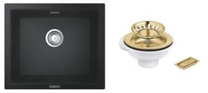Set chiuvetă din granit Grohe K700 31654AP0, set de scurgere Grohe 40997GN0