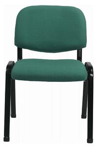 Scaun ISO 2, verde/negru, stofa, 53x55x82 cm