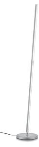 Knapstein Lampadar LED Fabia, cu comandă gestuală, nichel, înălțime 160 cm, metal, reglabil, Metalic, Camera de zi / sufragerie, Aluminiu, Modern
