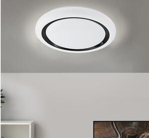 Plafonieră cu LED integrat Capasso 19,5W 2200 lumeni, Ø480 mm, alb/negru