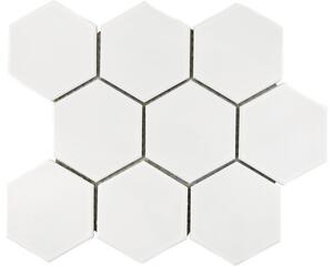 Mozaic ceramic HX 100 alb lucios 25,6x29,55 cm