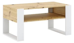 Masuta cafea CARA1, stejar artisan/alb, DTD laminat, 90x53x45 cm