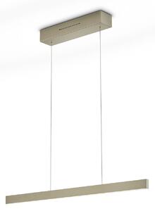 Knapstein Lampă suspendată LED LINDA-72, efect bronz, 72 cm, comandă prin gesturi, reglabil, Bronz / Alamă Veche, Camera de zi / sufragerie, Aluminiu, Modern