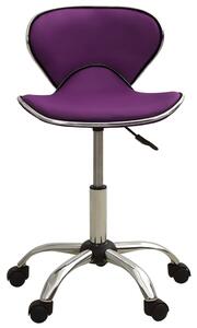 Scaun de birou, violet, piele ecologică