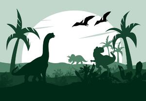 Fototapet - Dinozauri (147x102 cm)