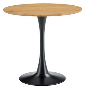Masa bar REVENTON NEW, stejar/negru, 110x110x74 cm
