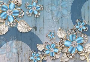 Fototapet - Flori albastre (147x102 cm)