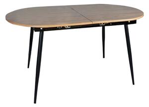 Masa extensibila TAMERON, stejar inchis/negru, 150/190x80x75 cm