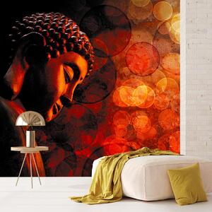Fototapet - Buddha în nuanțe roșii (147x102 cm)