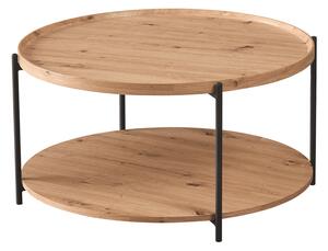 Masuta cafea LAPIS, stejar artisan/negru, 80x40 cm
