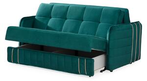 Canapea cu 2 locuri extensibila Mondo,verde-MobMax