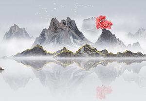 Fototapet - Munții în ceață (147x102 cm)
