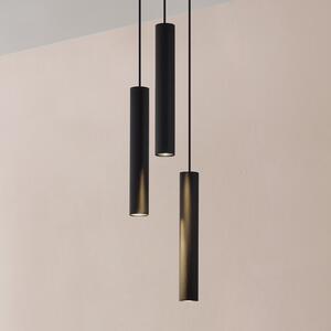 Lampă suspendată Lindby Joffrey, Ø 24 cm, negru, 3 becuri, GU10