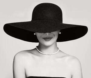 Fototapet - Femeie cu pălărie (147x102 cm)