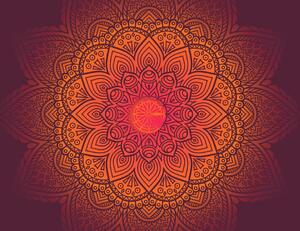 Fototapet - Mandala, culori Închise (147x102 cm)