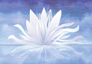 Fototapet - Floare de lotus abstractă (147x102 cm)