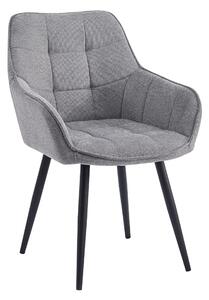Scaun MARKEN, stofa clasica gri - Vardo 11, 59x62x86 cm
