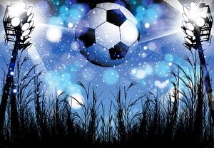 Fototapet - Minge de fotbal în lumina reflectoarelor (147x102 cm)