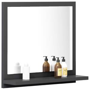 Oglindă de baie, gri, 40 x 10,5 x 37 cm, PAL