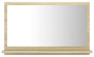 Oglindă de baie, stejar sonoma, 60 x 10,5 x 37 cm, PAL