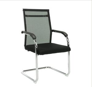 Scaun ESIN, negru/crom, plasa/metal, 55x64x93 cm
