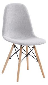 Scaun DARELA NEW, gri deschis/fag, stofa clasica/lemn, 45x51x83 cm