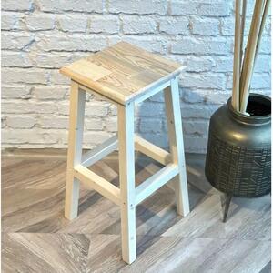 Scaun bar Vinita din lemn, natur, 67 cm