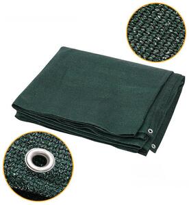 Plasa verde de umbrire antivant, cu inele, 160 gr/mp, 1.5 M x 5/10/25 M