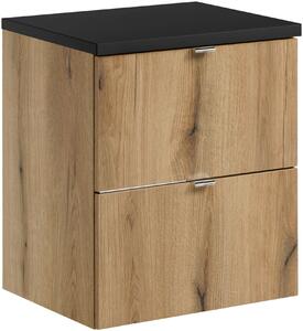 Set dulap Comad Nova Oak NOVA OAK A 82-50-2S, blat Comad Nova Black NOVA BLACK B 89-50